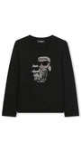 Детска блуза с дълги ръкави Karl Lagerfeld