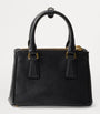 Prada Black Mini Saffiano Leather Galleria Top-Handle Bag