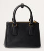 Prada Black Mini Saffiano Leather Galleria Top-Handle Bag