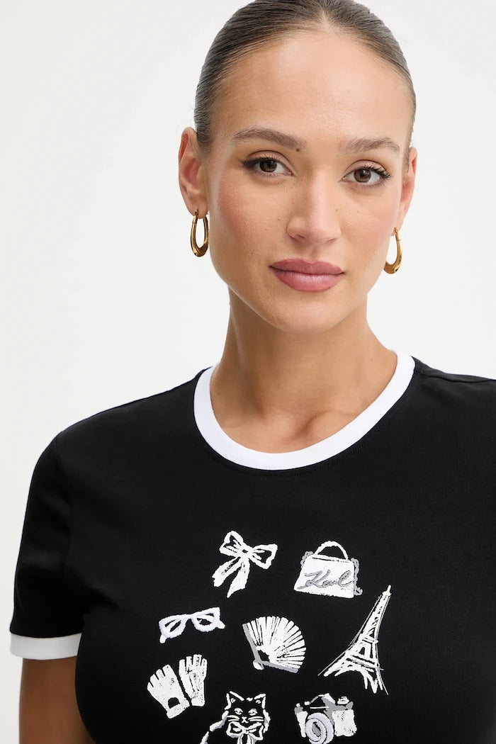 Karl Lagerfeld Pamuklu Tişört
