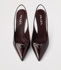 Prada Patent Leather Slingback Pumps 75