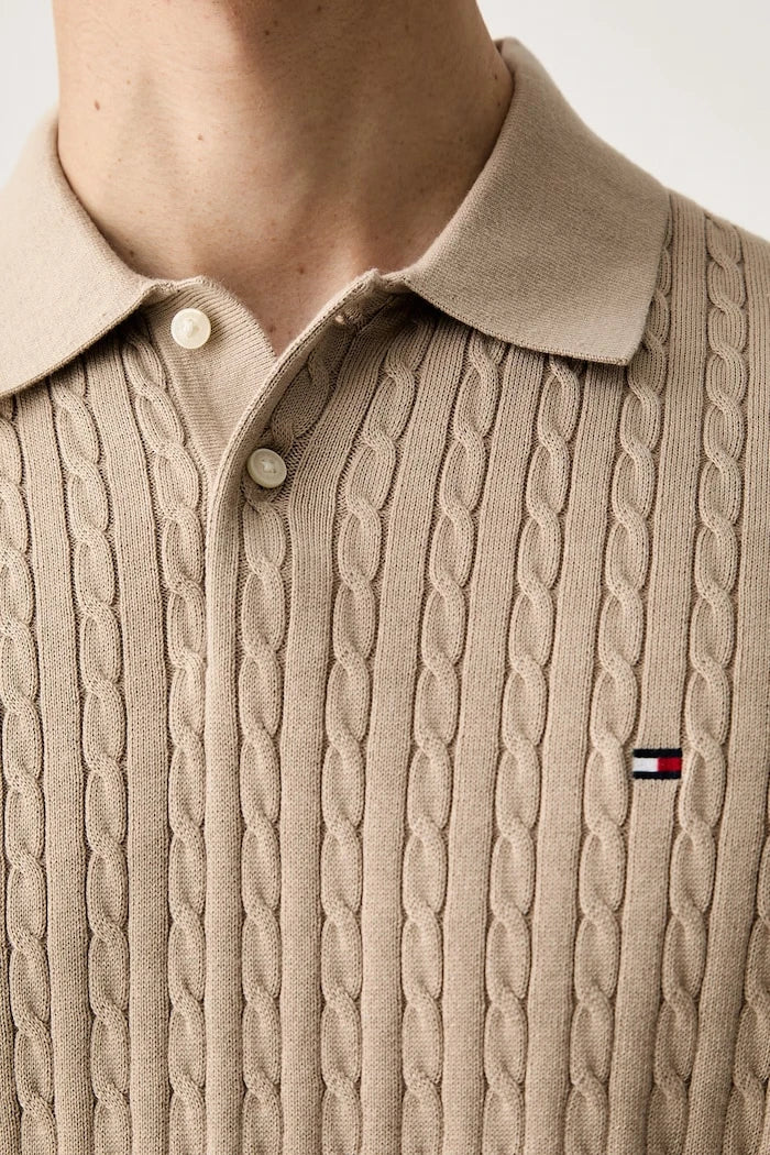 Tommy Hilfiger erkek pamuklu yakalı polo tişört