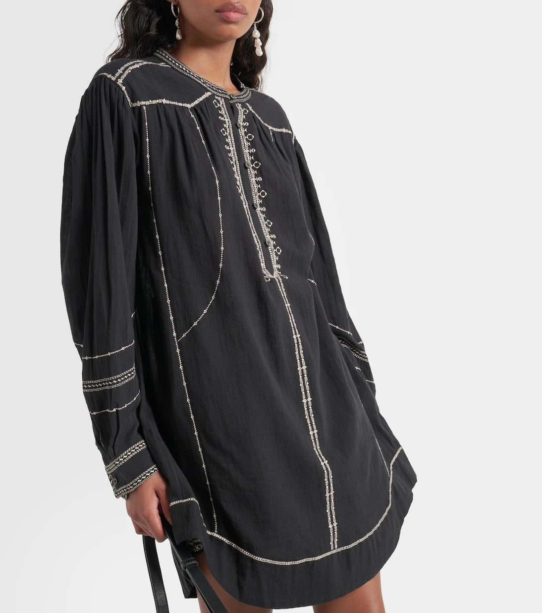 Marant Etoile - Pradel embroidered cotton minidress