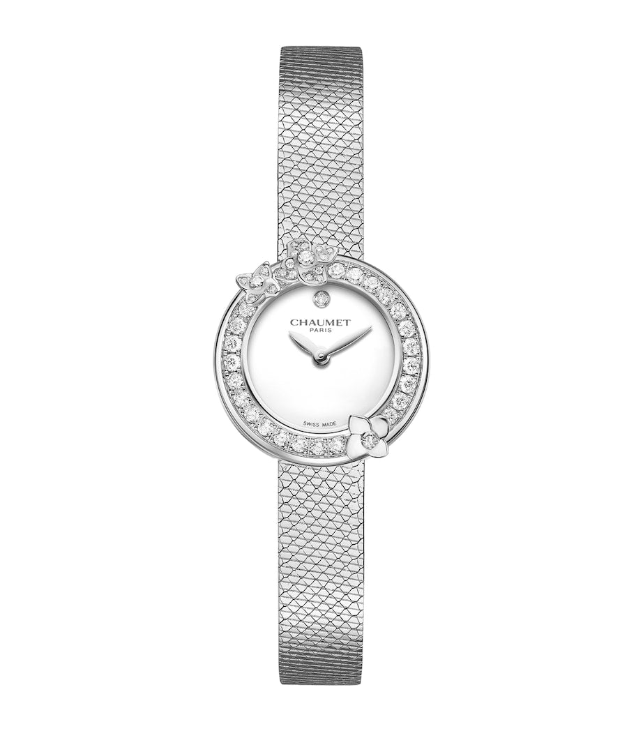 Stainless Steel and Diamond Hortensia Watch 22.4mm