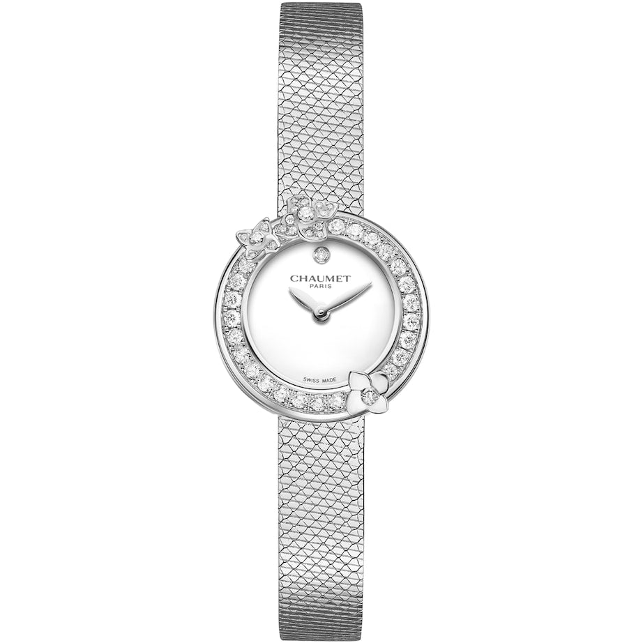 Stainless Steel and Diamond Hortensia Watch 22.4mm