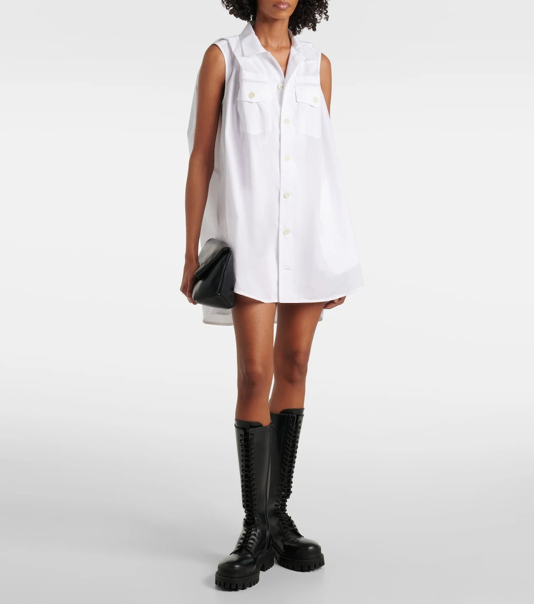 Sacai - Poplin minidress