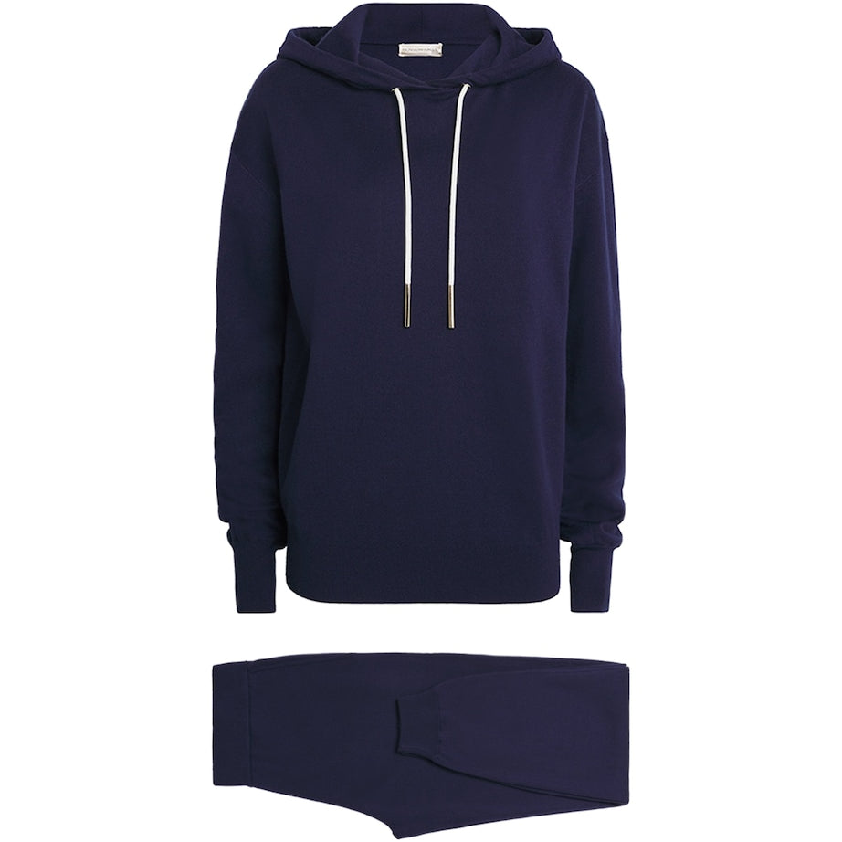 Navy Silk-Cashmere Gia Tracksuit
