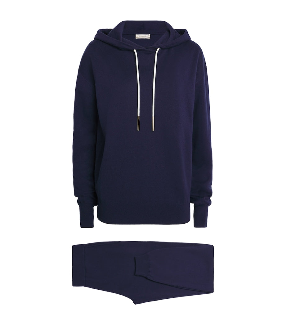 Navy Silk-Cashmere Gia Tracksuit