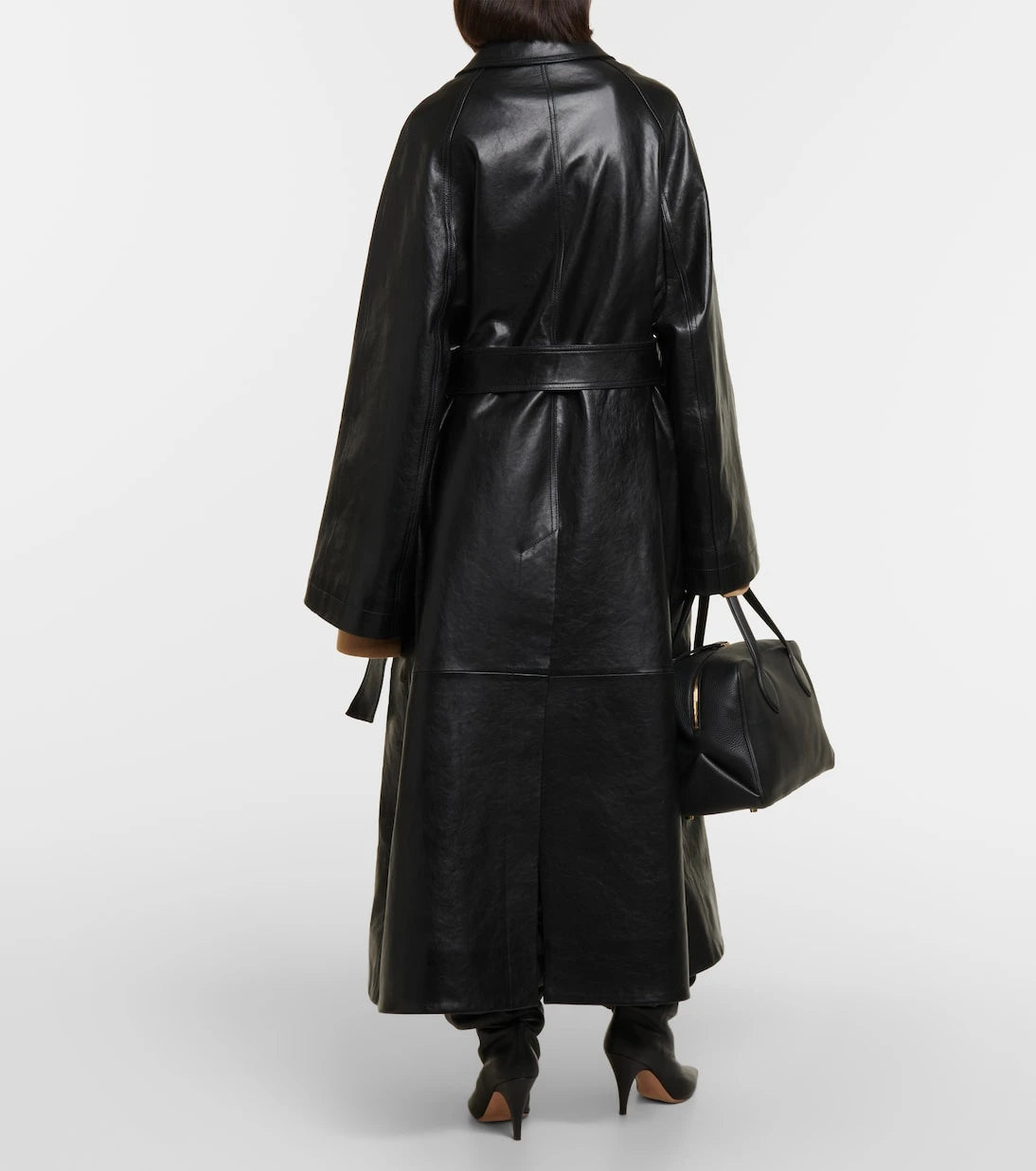 Khaite - Minnie oversized leather trench coat