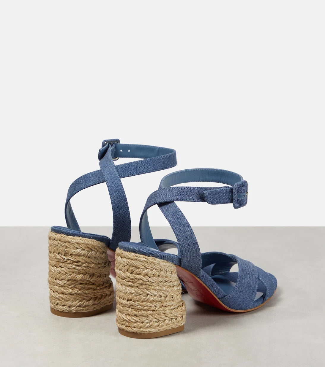 Christian Louboutin - Summer Mariza denim espadrilles sandals