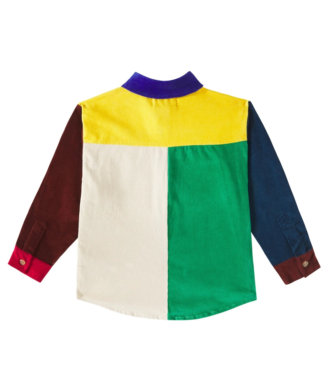 Bobo Choses - Bobo Square colorblocked corduroy shirt