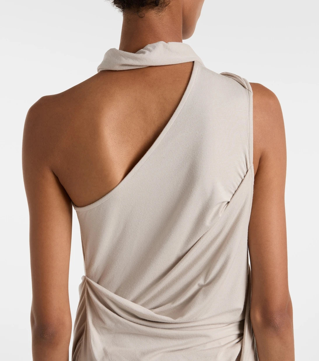 Entire Studios - Dalters asymmetric draped halterneck top