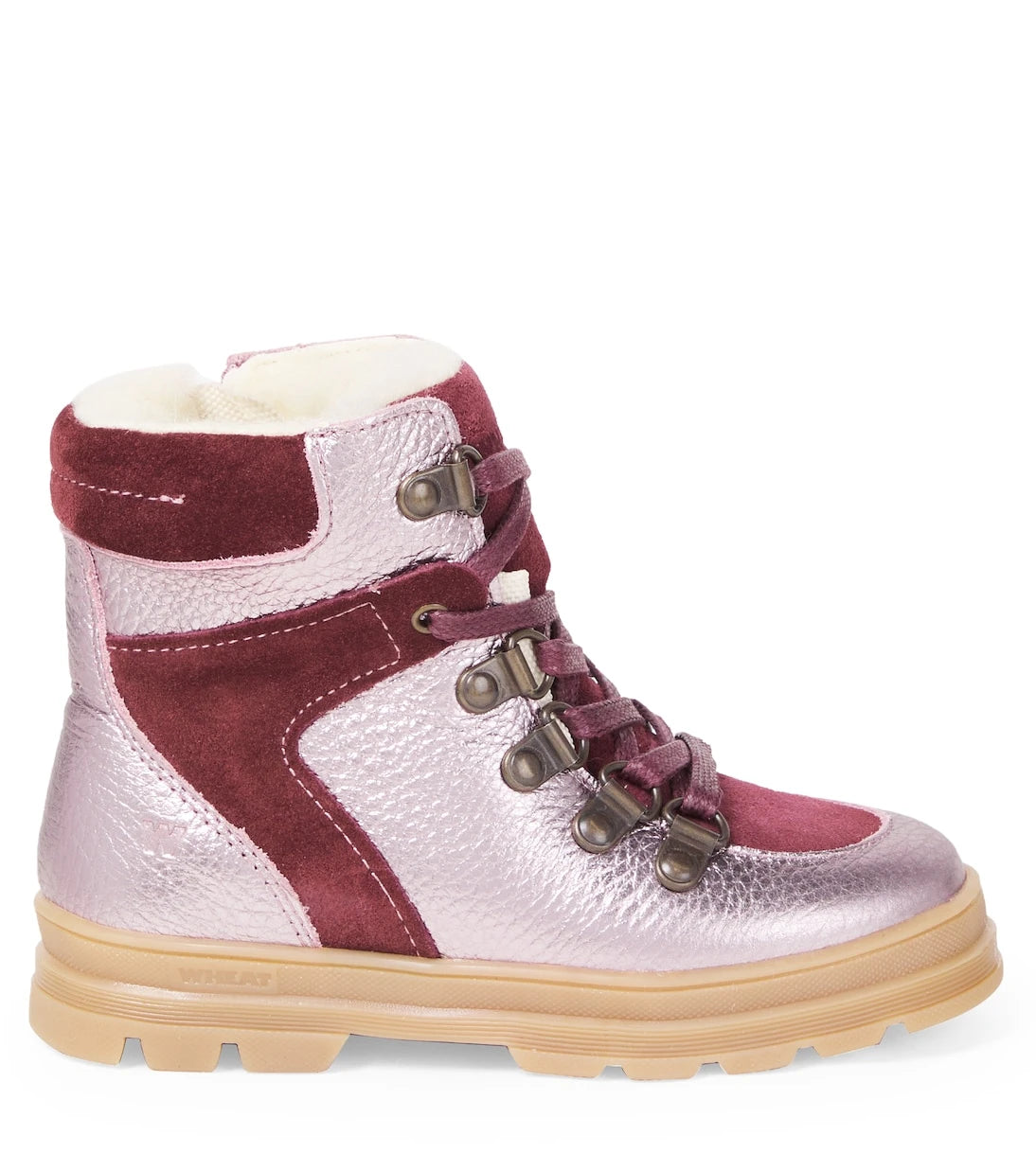 Wheat - Toni suede-trimmed leather boots