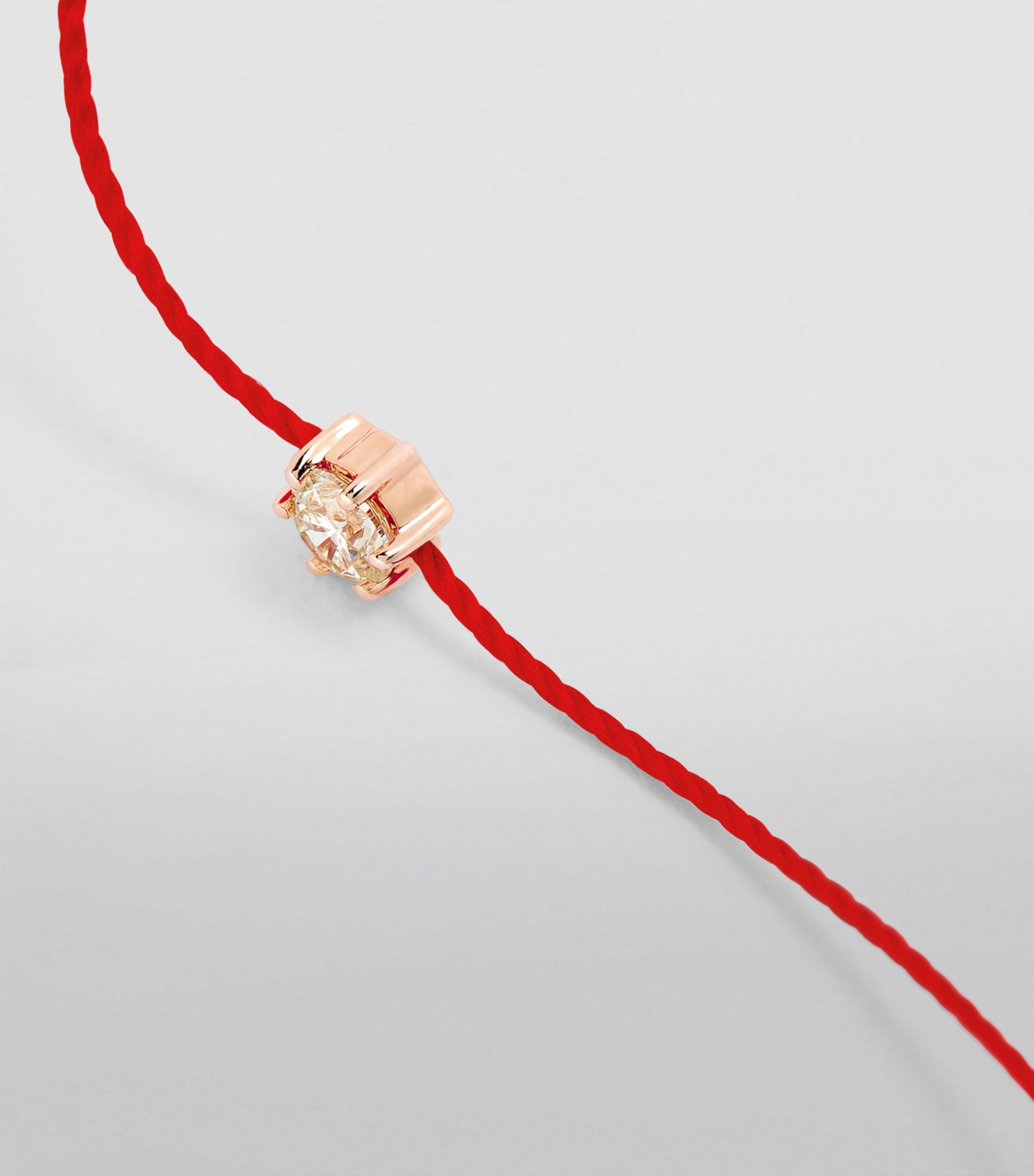 Rose Gold and Diamond Absolu Thread Bracelet