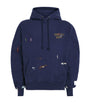 Cotton Logo Paint Hoodie VINTAGE NAVY