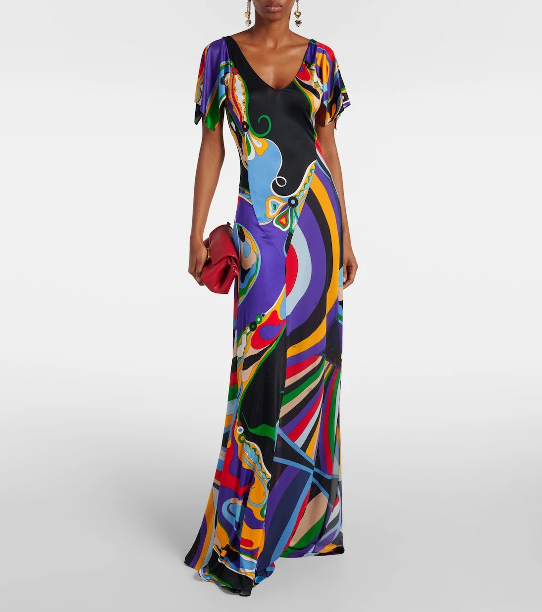 Pucci - Orchidee and Iride jersey gown