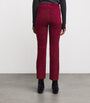 Red Suede Duke Stretch Slim Trousers