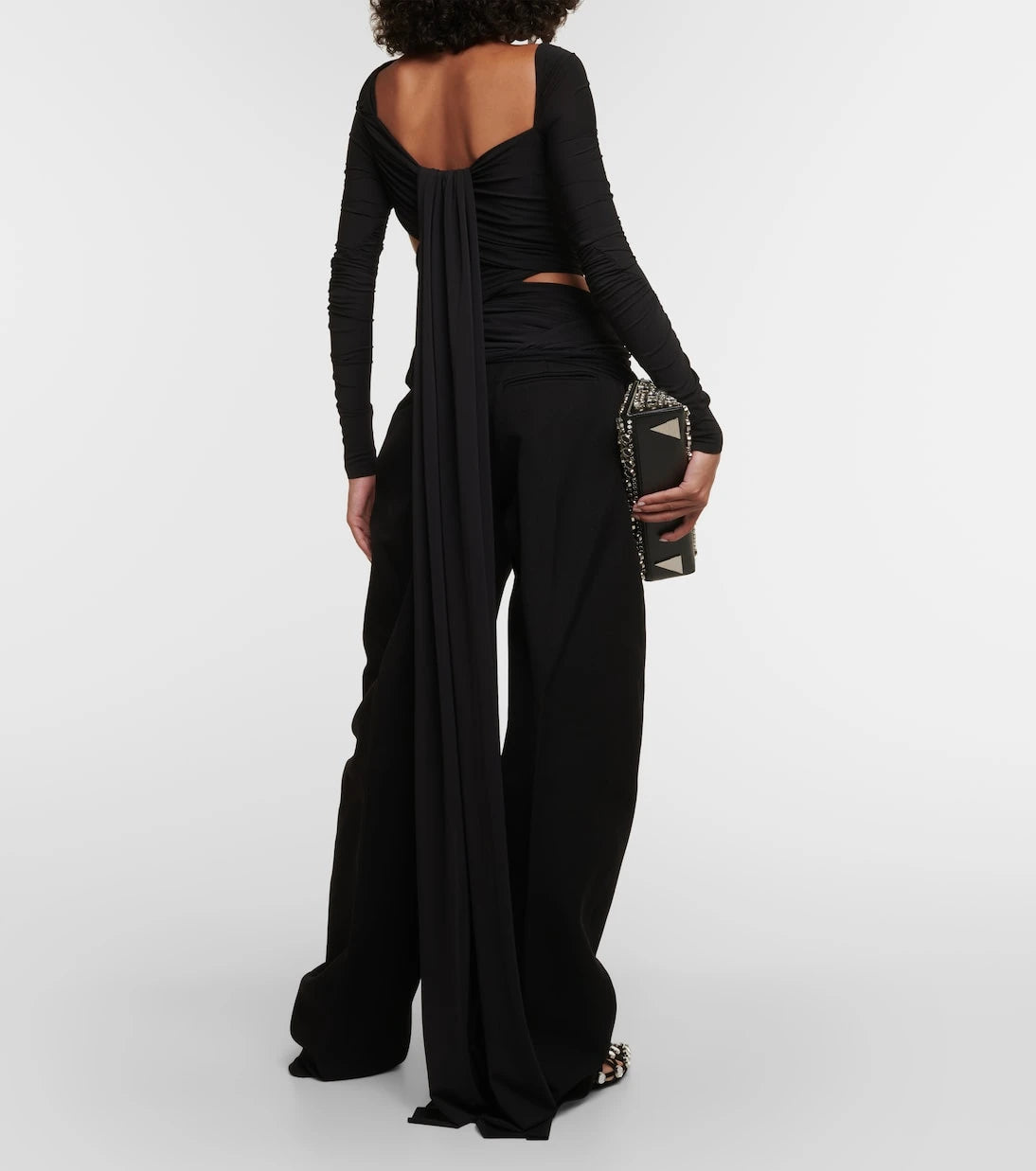The Attico - Asymmetrical draped top