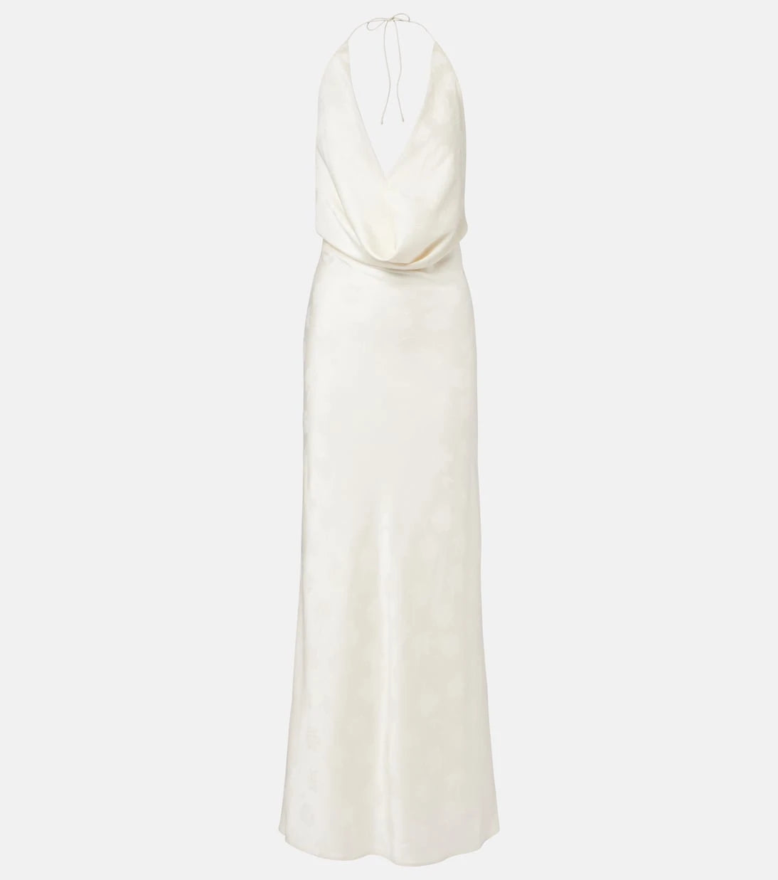 Rotate - Floral halterneck satin maxi dress