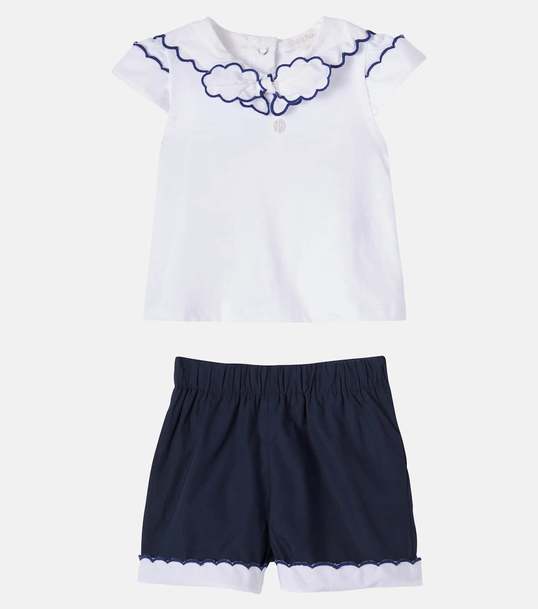 Patachou - Baby cotton-blend top and shorts set