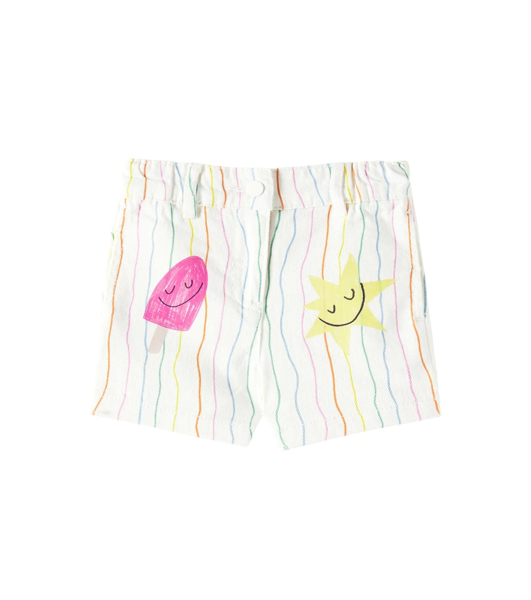 Stella McCartney Kids - Baby striped cotton shorts