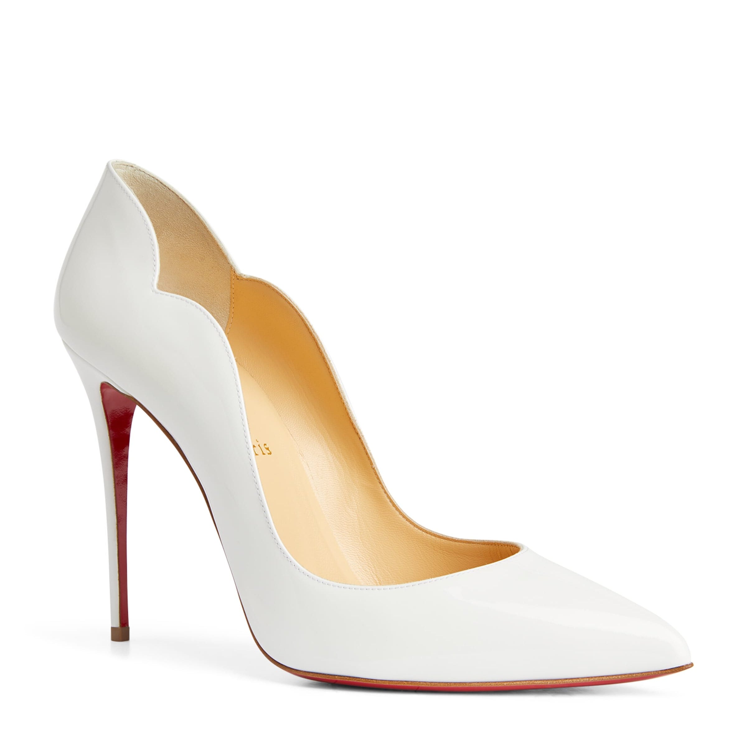 Christian Louboutin White Hot Chick Patent Leather Pumps 100