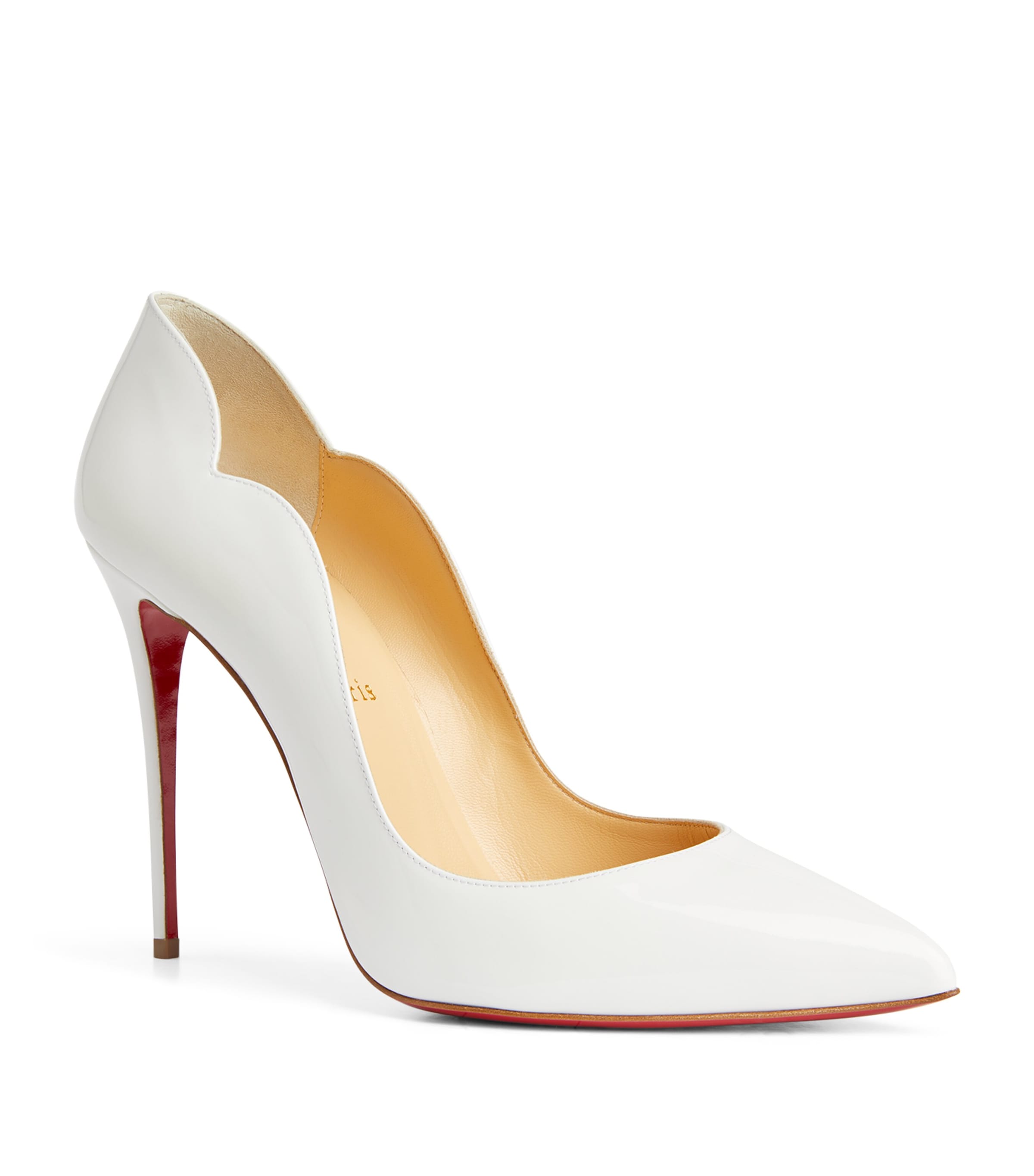 Christian Louboutin White Hot Chick Patent Leather Pumps 100
