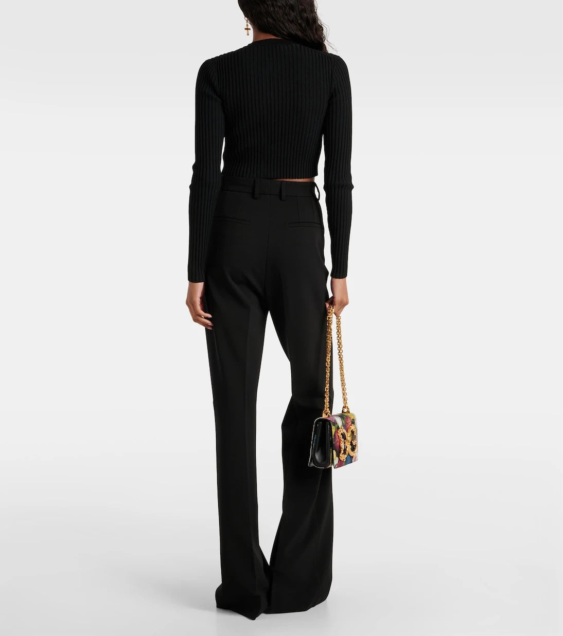 Dolce&Gabbana - Ribbed-knit cropped cardigan