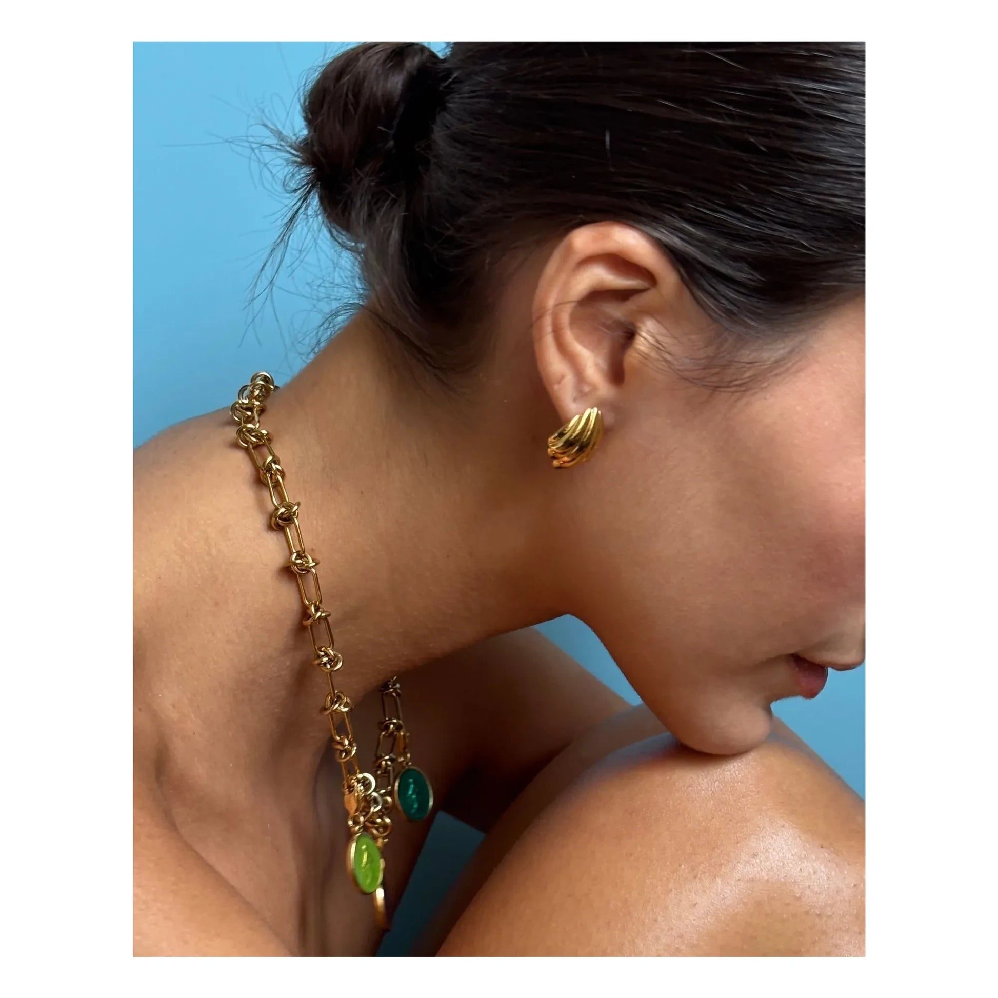 Palas - Set Chocker &amp; Charms Pina | Gold