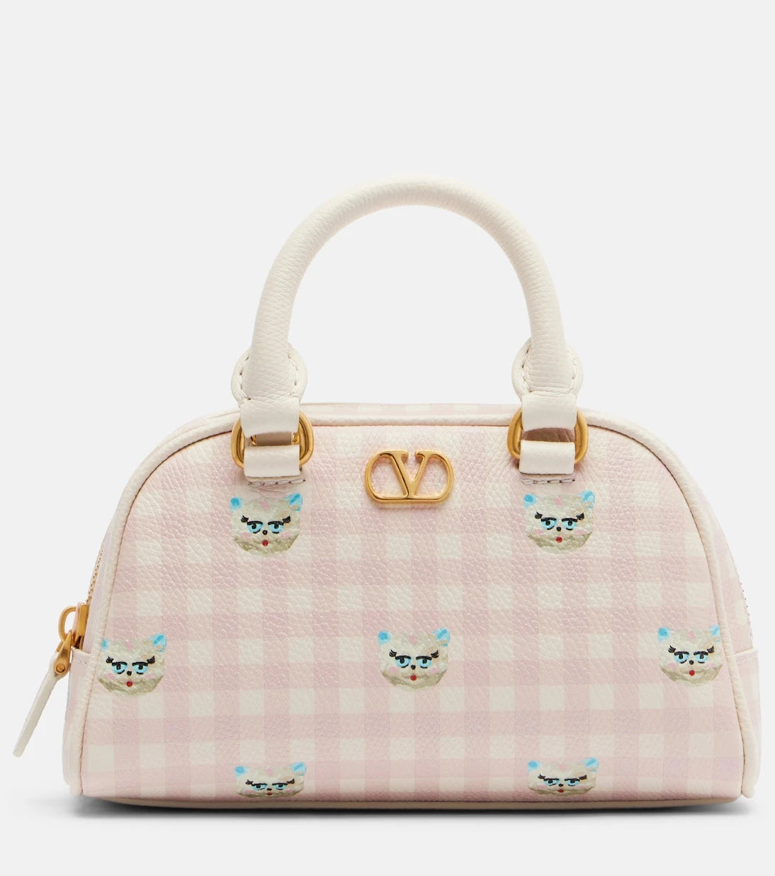 Valentino Garavani - Gingham leather tote bag
