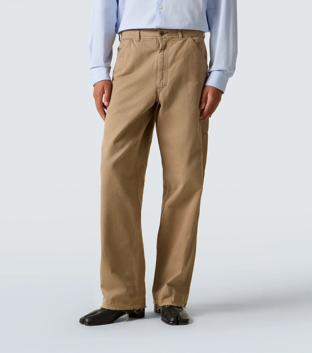Maison Margiela - Normal belli, geniş paçalı jean pantolon