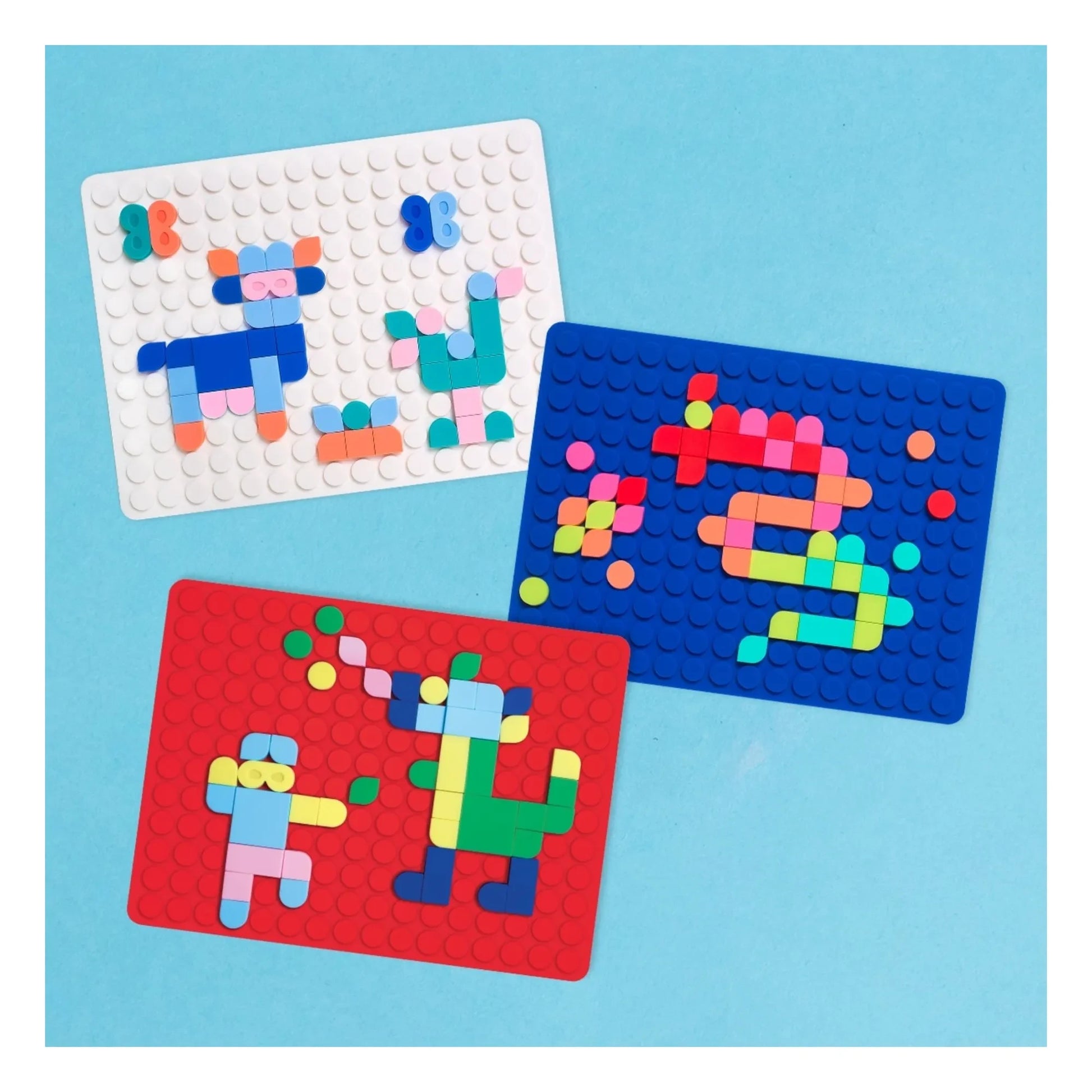 Superpetit - Silipop clip-on mosaic set | Red