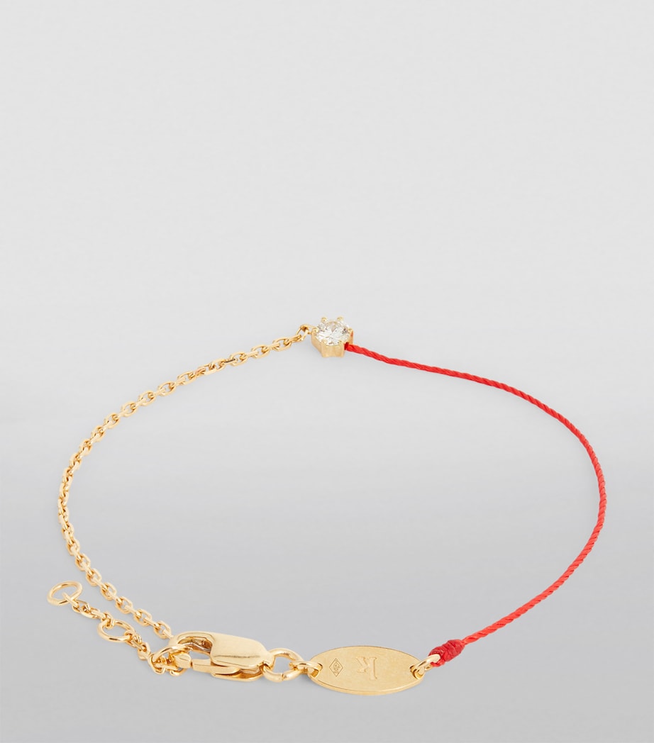 Yellow Gold and Diamond Absolu Thread Bracelet