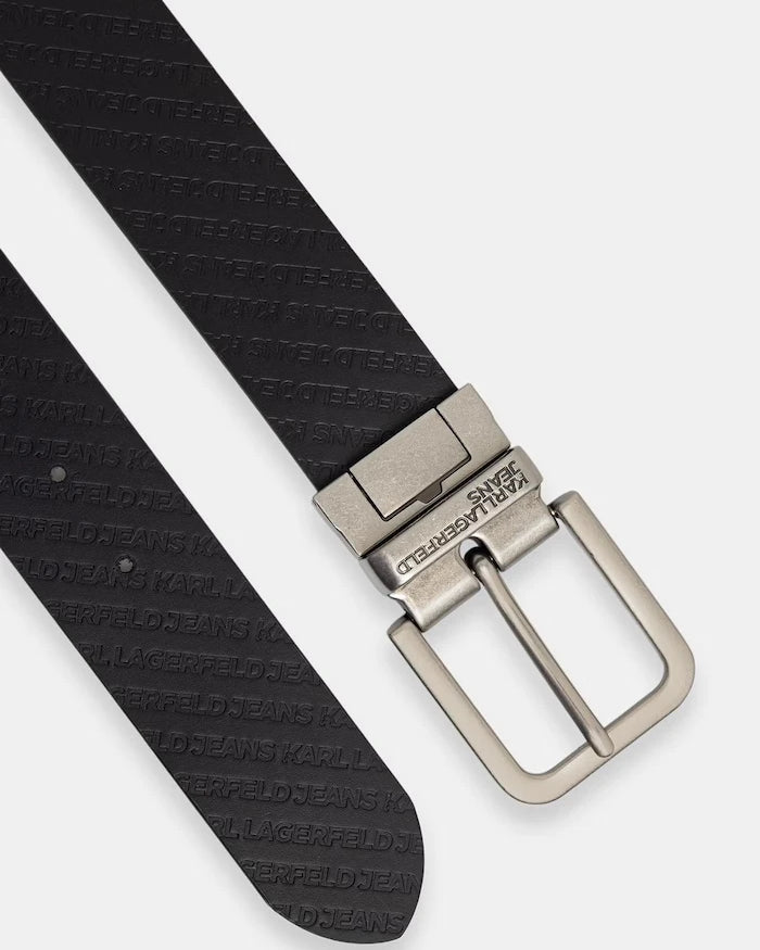 Karl Lagerfeld Jeans двустранен колан мъжки от кожа