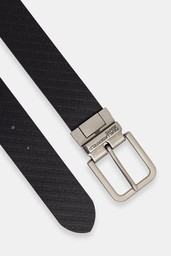 Karl Lagerfeld Jeans çift taraflı erkek deri kemer