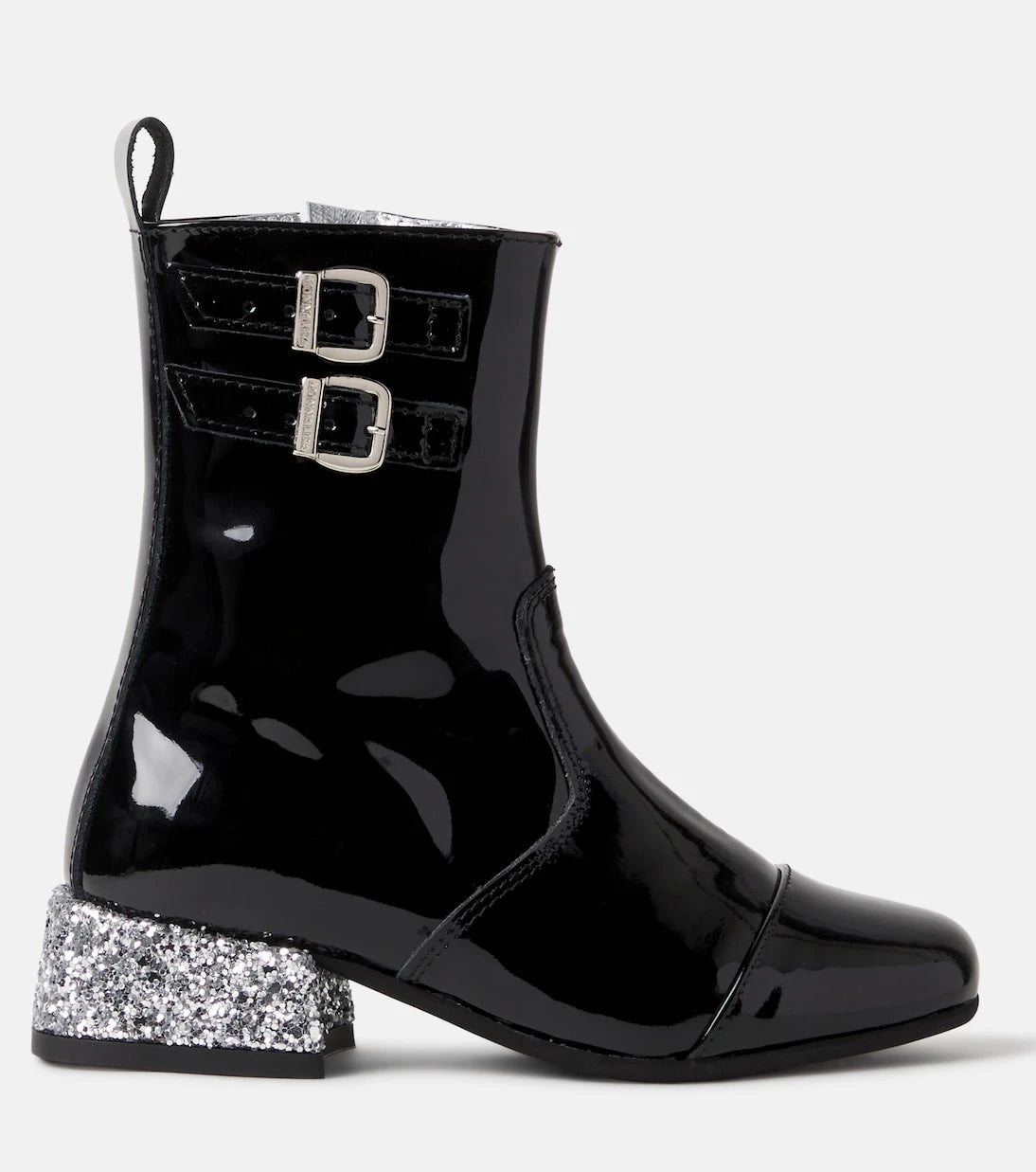 Monnalisa - Glitter patent leather boots