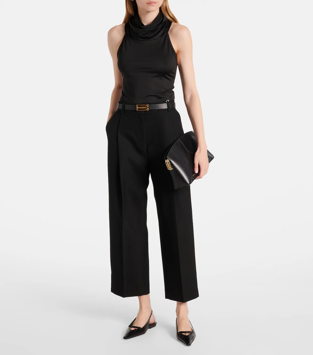 Victoria Beckham - Leather slingback flats