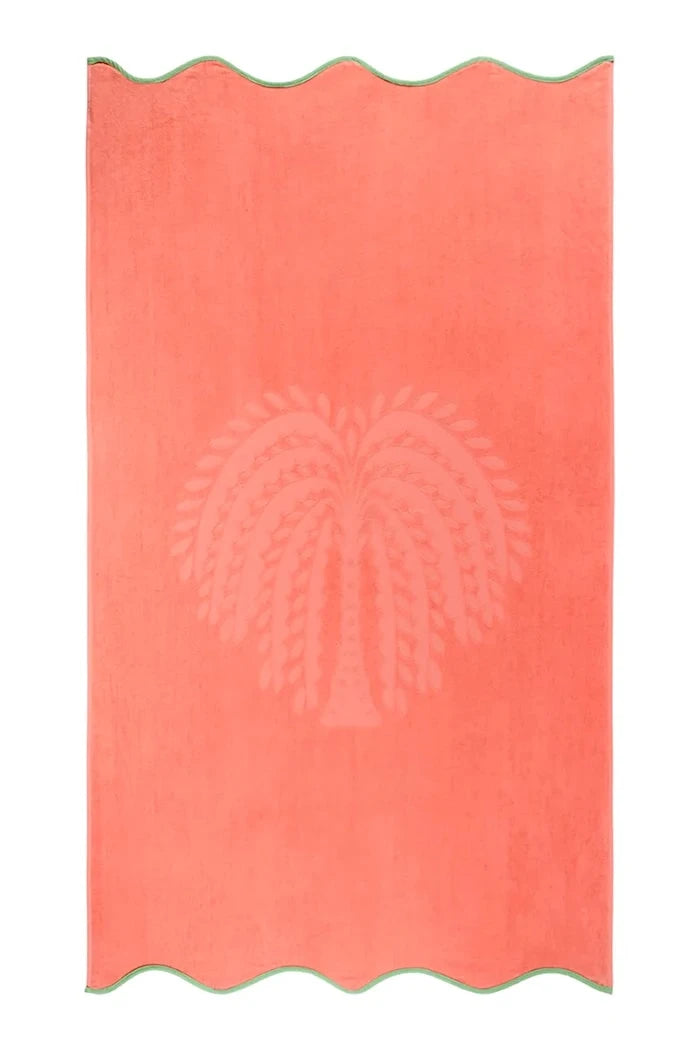 Olivier Desforges HYERES Corail текстил плажна кърпа 100 x 170 cm