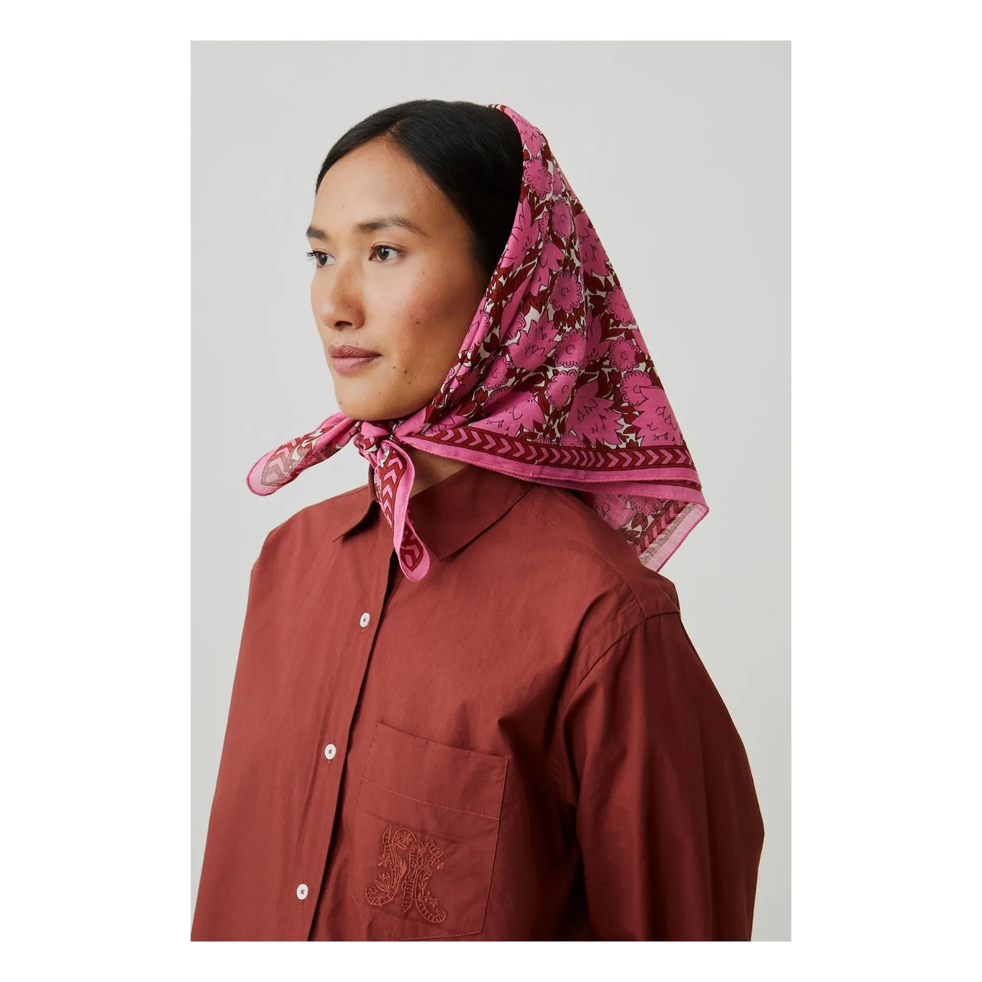 Moismont - Ajmer scarf N°791 Cotton | Fuchsia