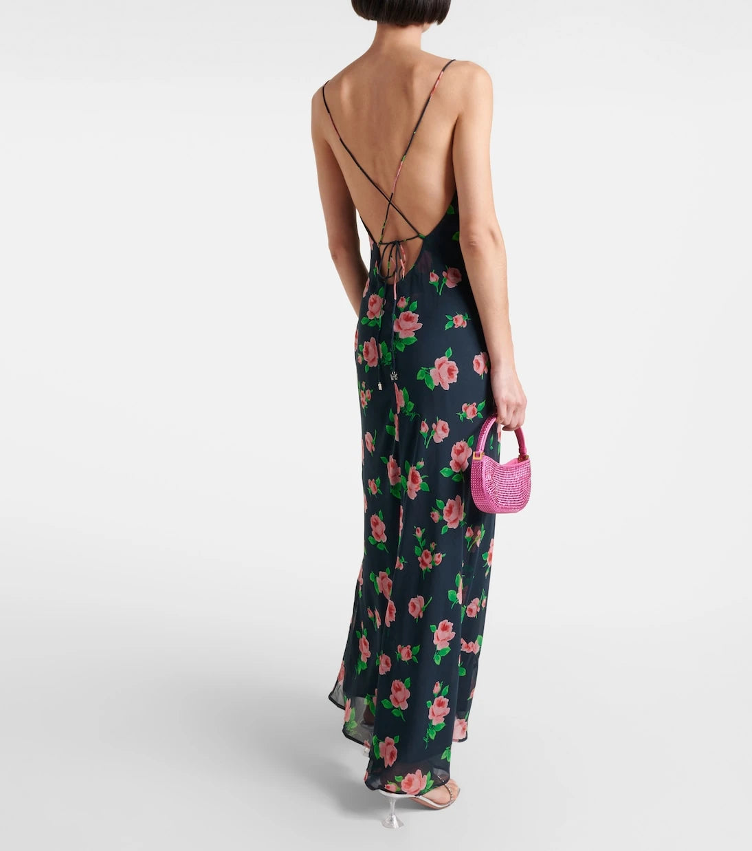 Rotate - Tazzy floral open-back slip dress