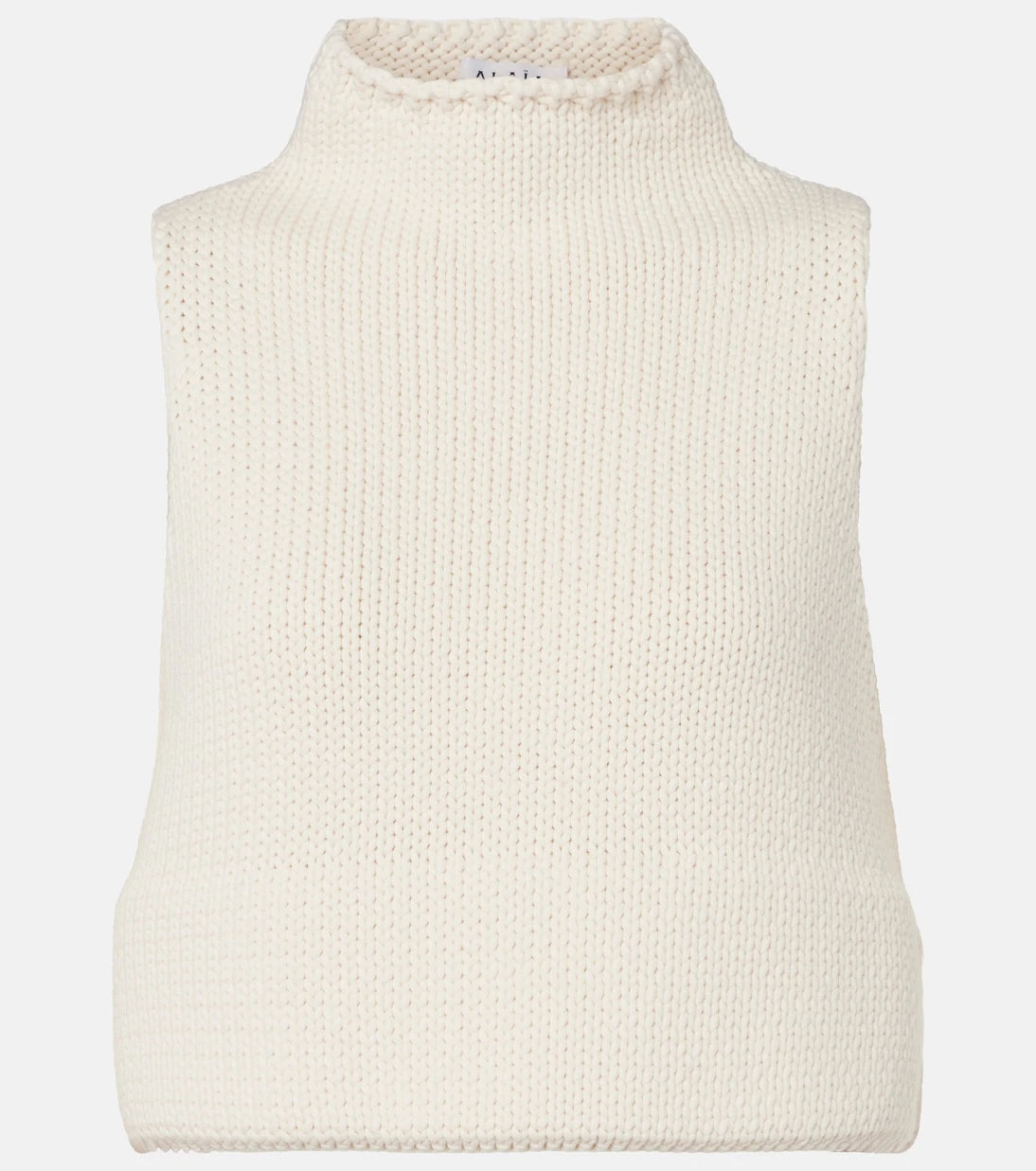 Alaïa - Cropped cotton-blend top
