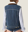 Miu Miu Blue Denim Logo Vest