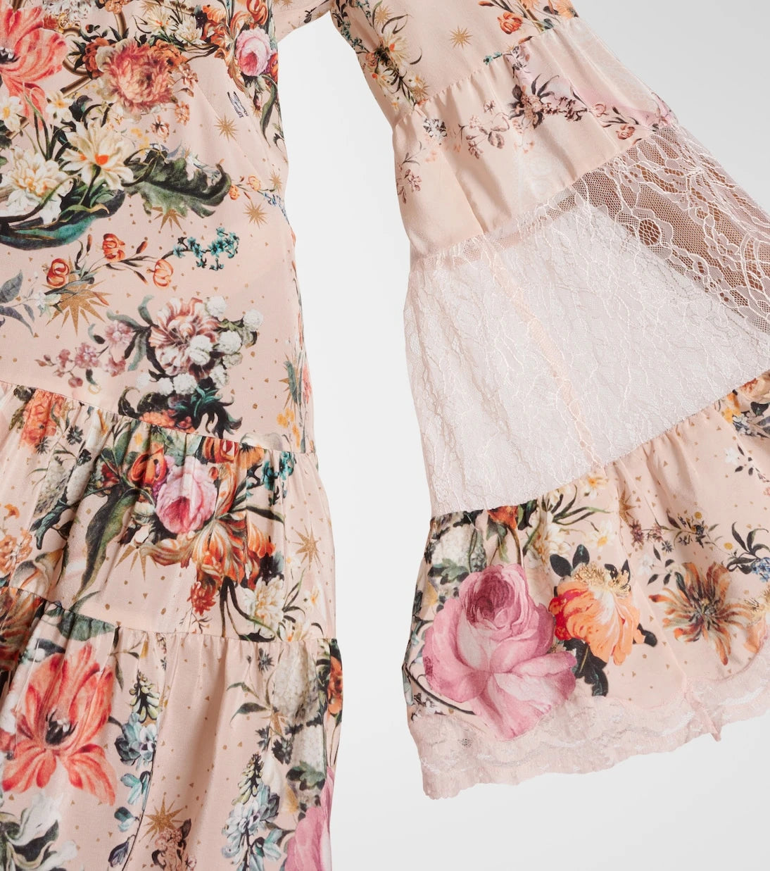 Camilla - Embellished floral silk crêpe minidress