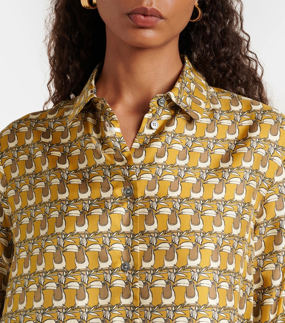 'S Max Mara - Printed reversible silk shirt