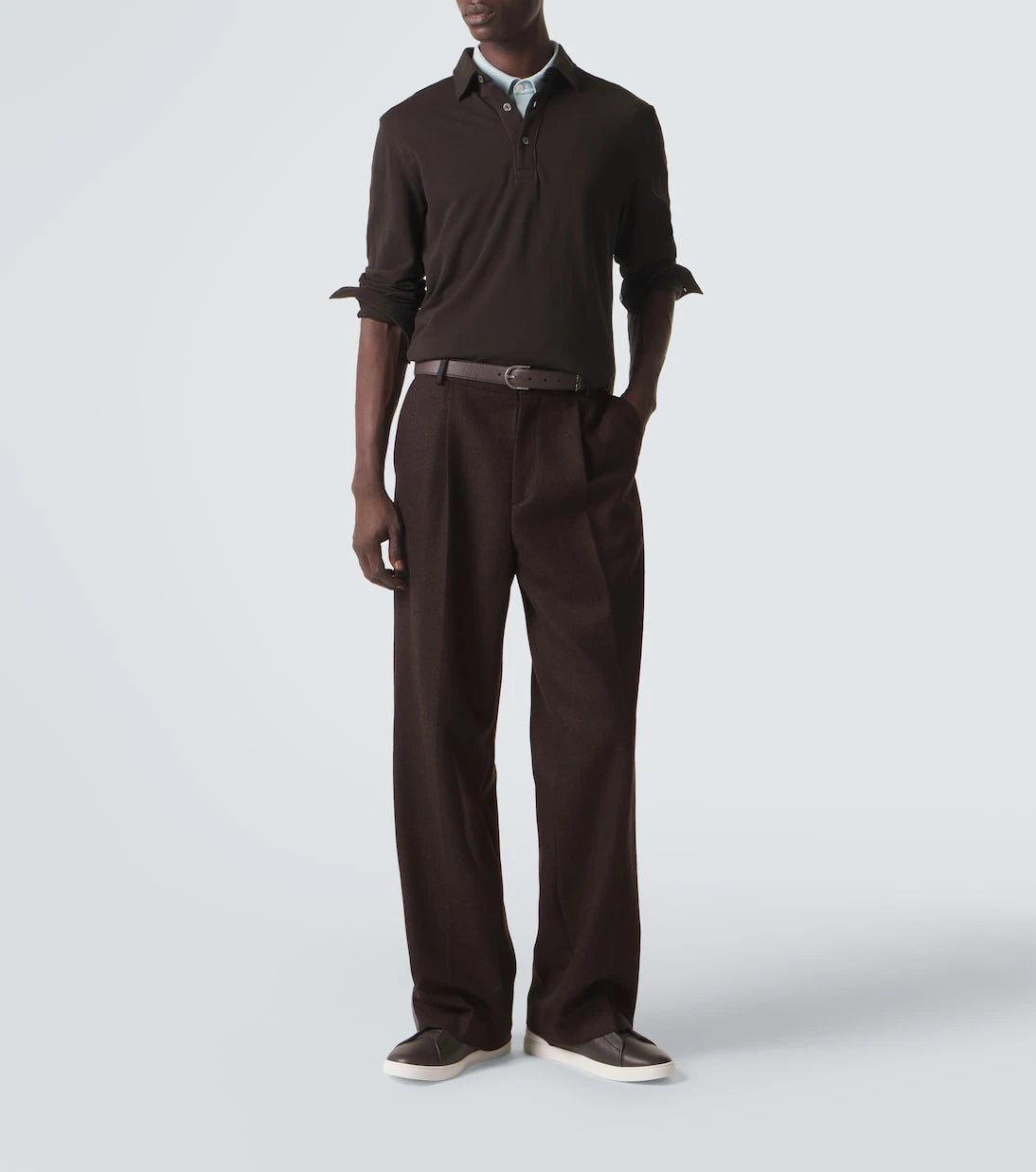 Zegna - Triple Stitch leather sneakers