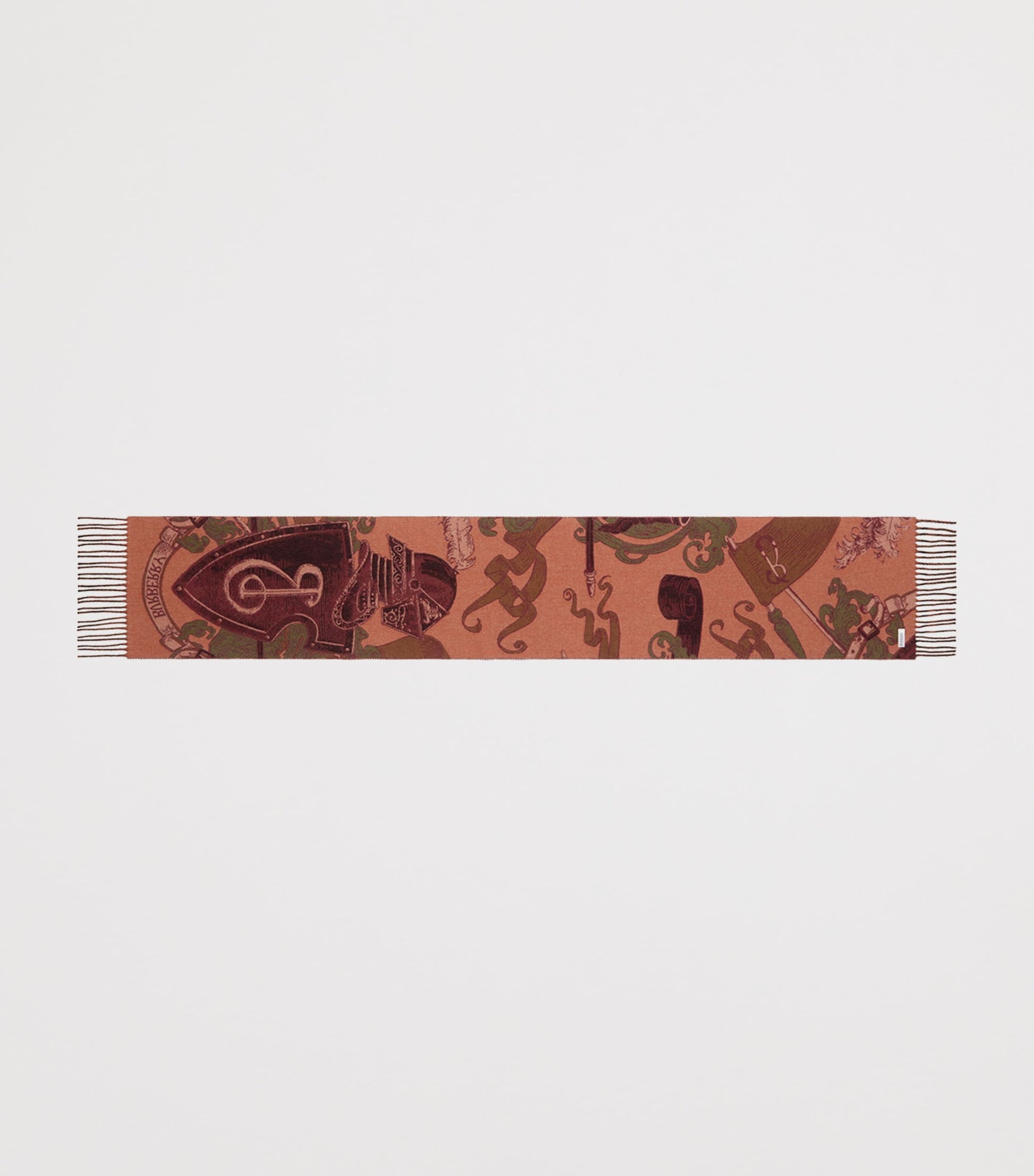 Burberry Red Cashmere EKD Scarf