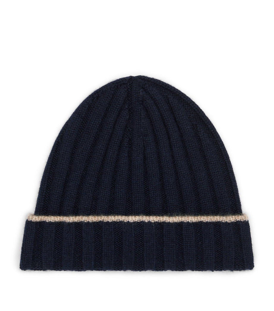 Cashmere Ribbed Beanie
