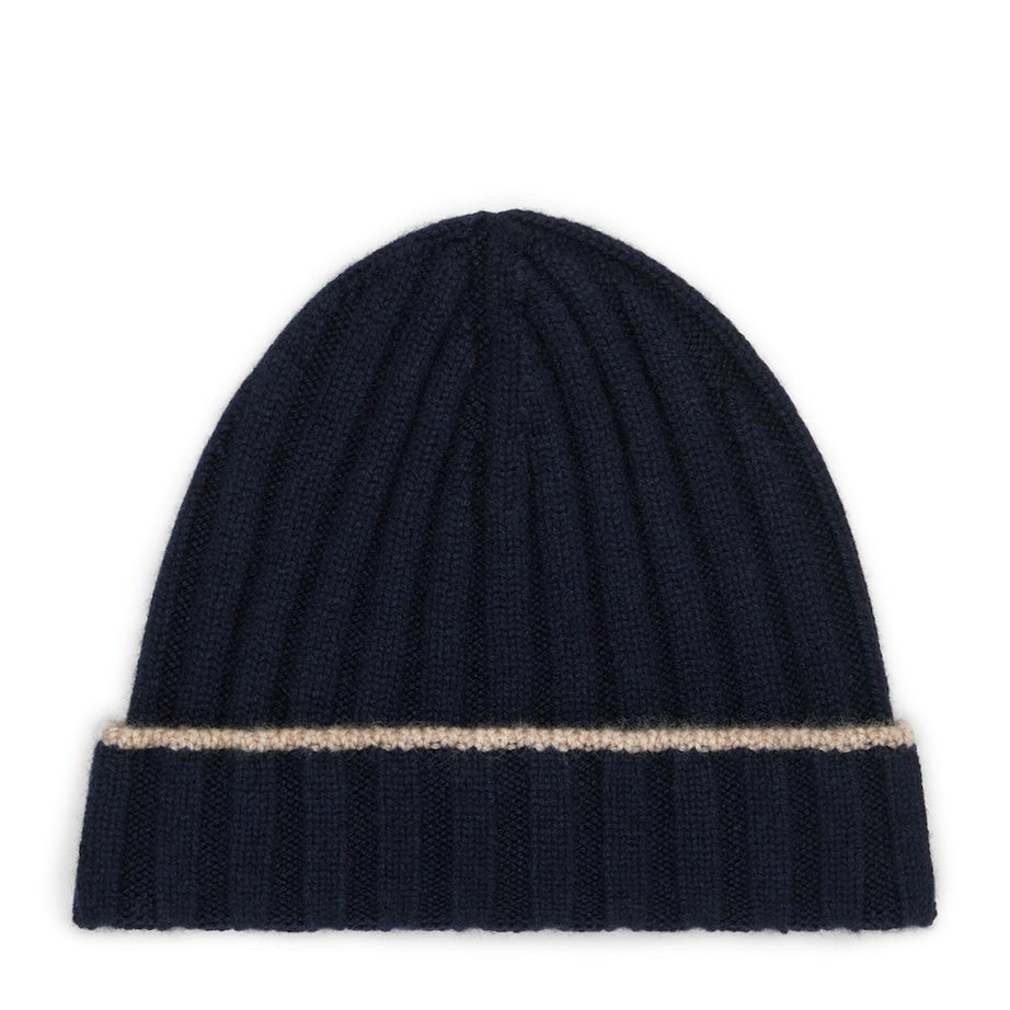 Cashmere Ribbed Beanie