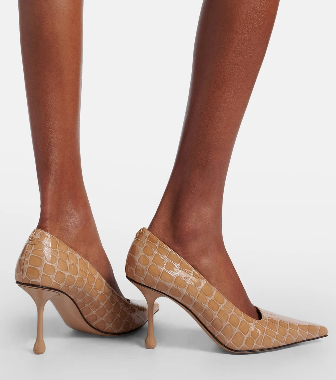 Jimmy Choo - Ixia croc-effect patent leather pumps