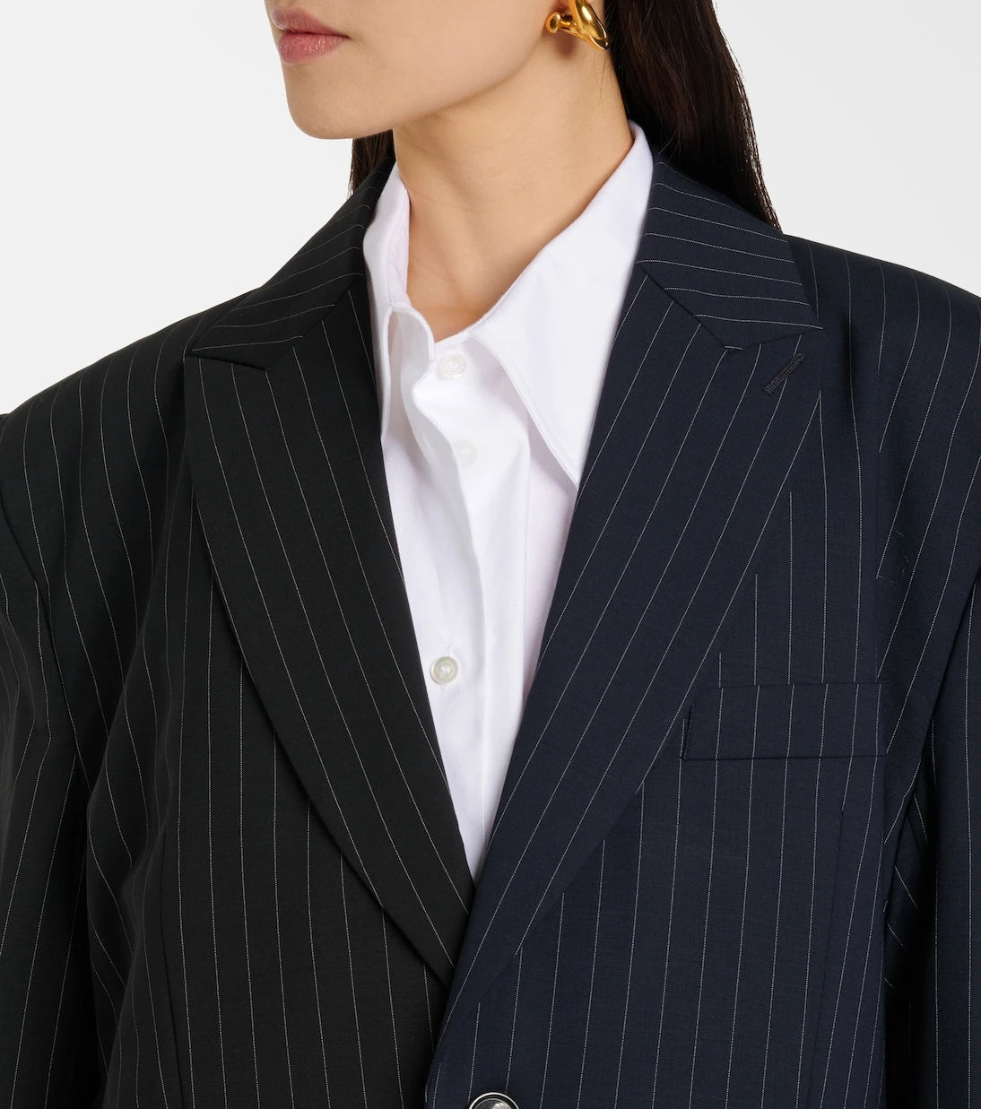 Vetements - Pinstripe wool blazer